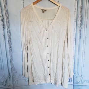 Lucky Brand Embroidered Top